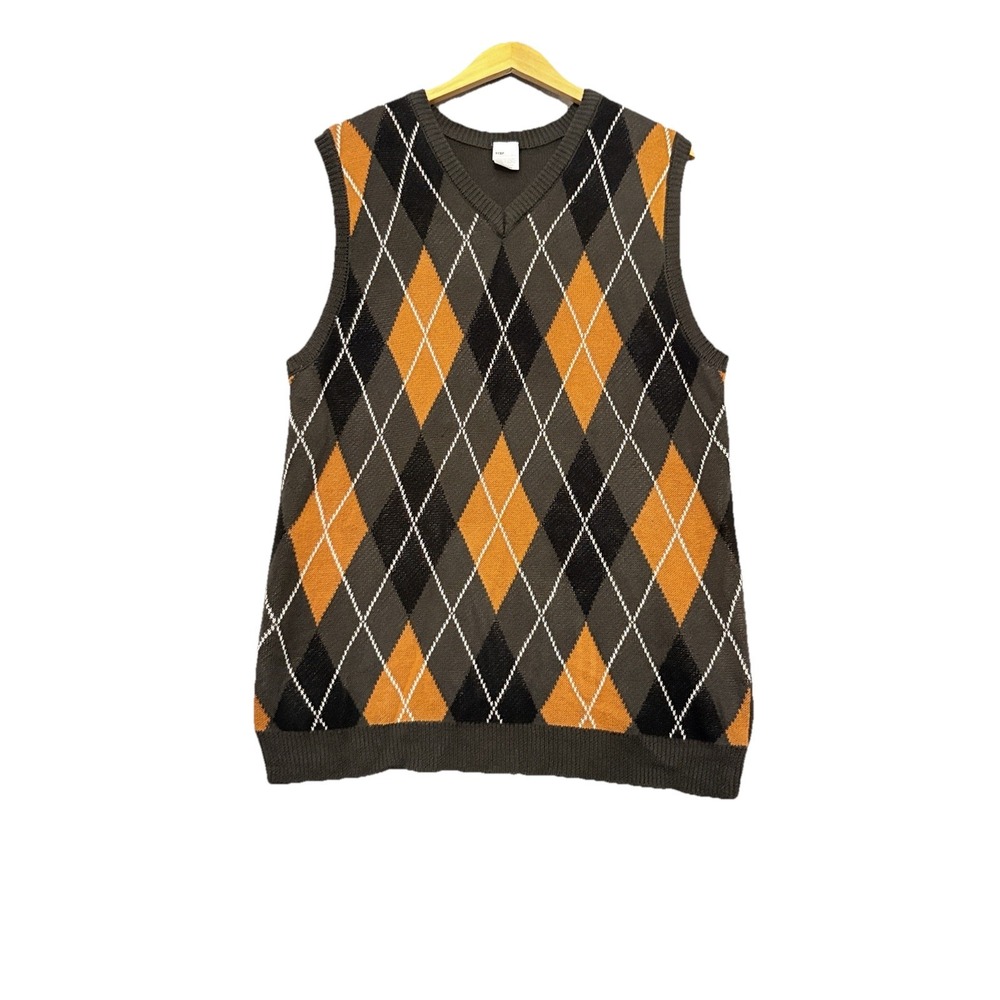 Step Brothers Sweater Vest Mens One Size‎ Argyle Diamond 90s Grandpa Cosby Dale